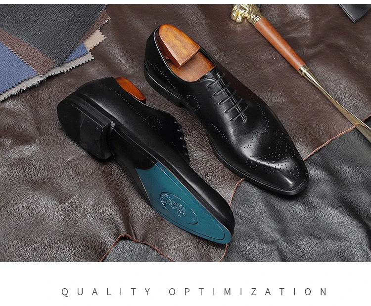 Premium Quality Hot Selling leather shoes for men Luxury Trendy Black men Official Shoes Comfortable Genuine Leather Shoes Men