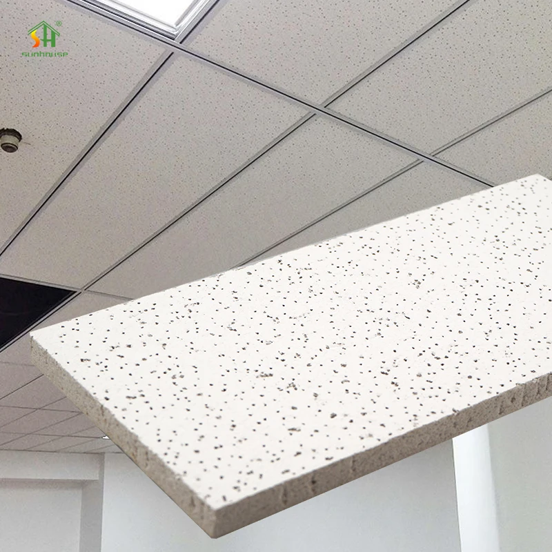 Factory Direct Sales 595X595Mm Smoke-Proof Mineral Wool Ceiling For Conference Room