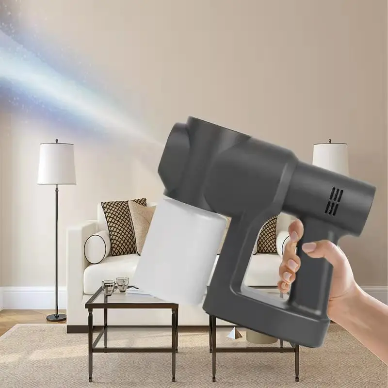 2021 portable nano atomizer air spray guns 300ml Nano blue light atomizer alcohol water spray gun
