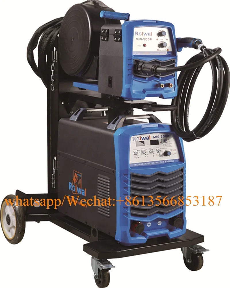 Rolwal All-in-one Industrial standard IGBT Module  Pulse MIG  wire Welder and copper welder 400Amp/500Amp