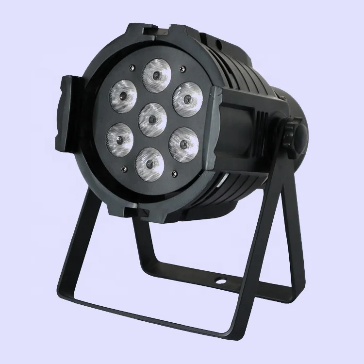 7x10Watt RGBA RGB+UV QUAD Par38 Cans Light Pro Ceremony Concert Wedding KTV Party Truss 7x10W RGBW 4in1 LED Mini Par