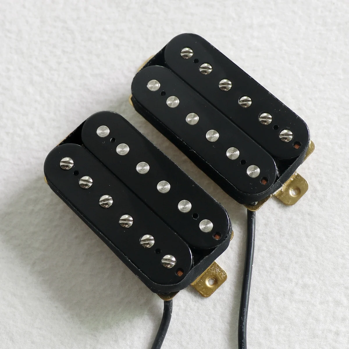 Качество 1 комплект OEM AlNiCo 2 черный цвет гитара хамбакер Пикап с разделительной проволокой для продажи