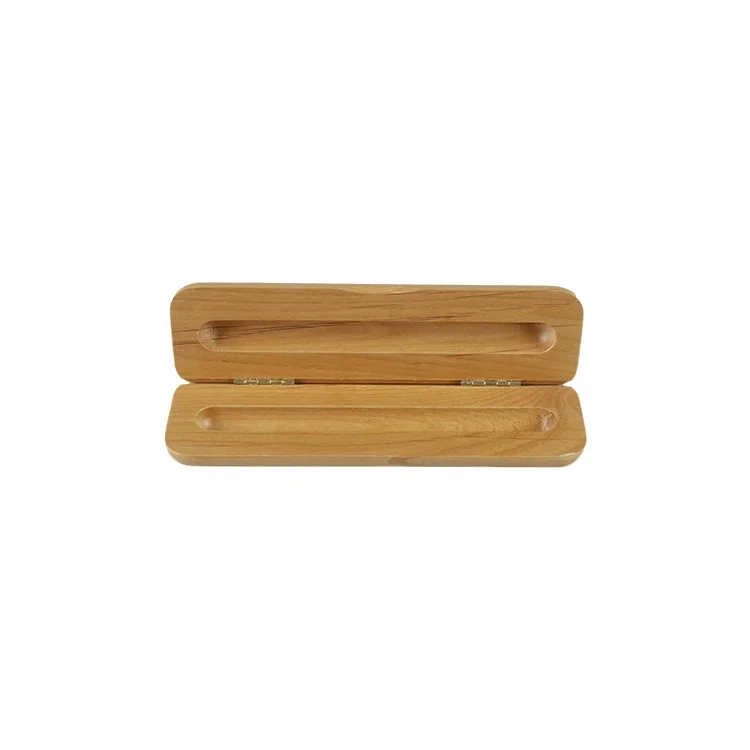 DS American Maple Custom Desktop Wooden Pencil Box Convenient Pen Box