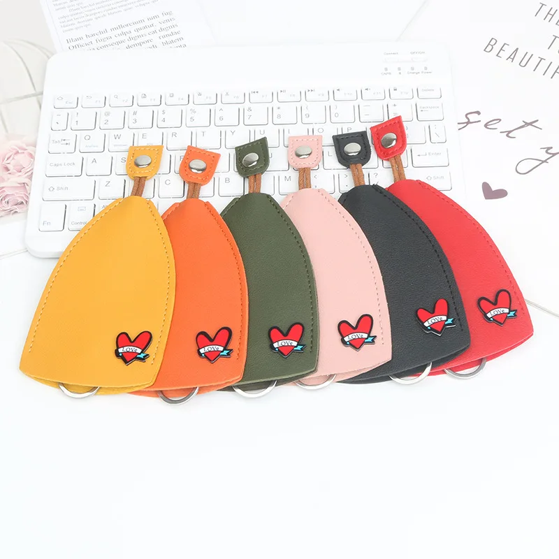 Sweet style lovers auto car key ring car cover case decoration car key holder for men women