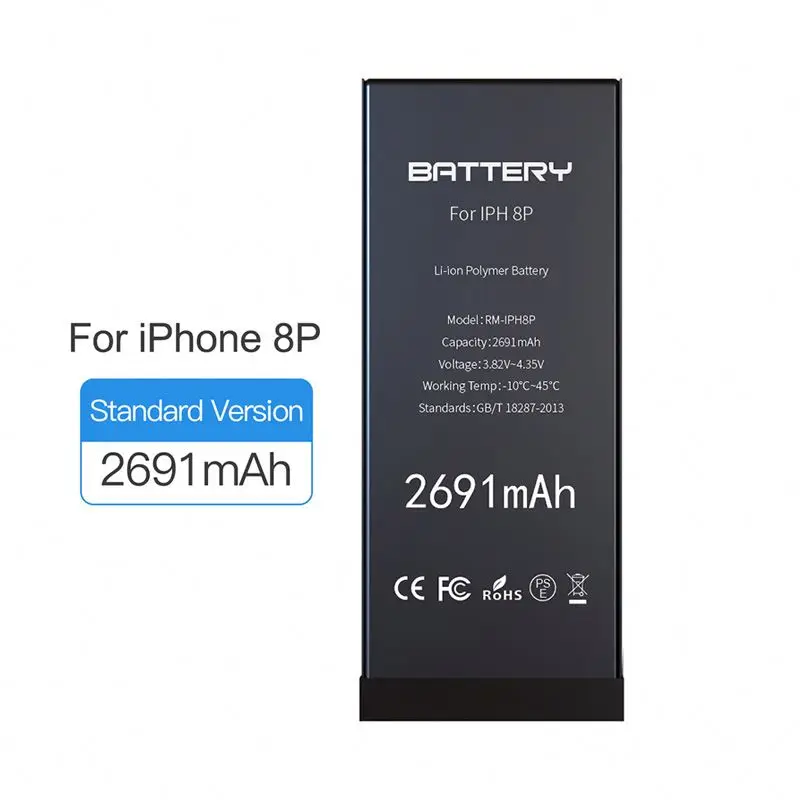 Brand New rohs CE Aaa High Quality genuine battery li-polymer 2691mAh battery for iphone 8 plus