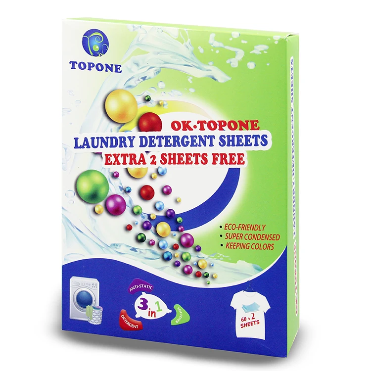 China High Quality Laundry Detergent Sheets Hand Washing Detergent Powder Laundry Sheets Household Cleaning Laundry Pods