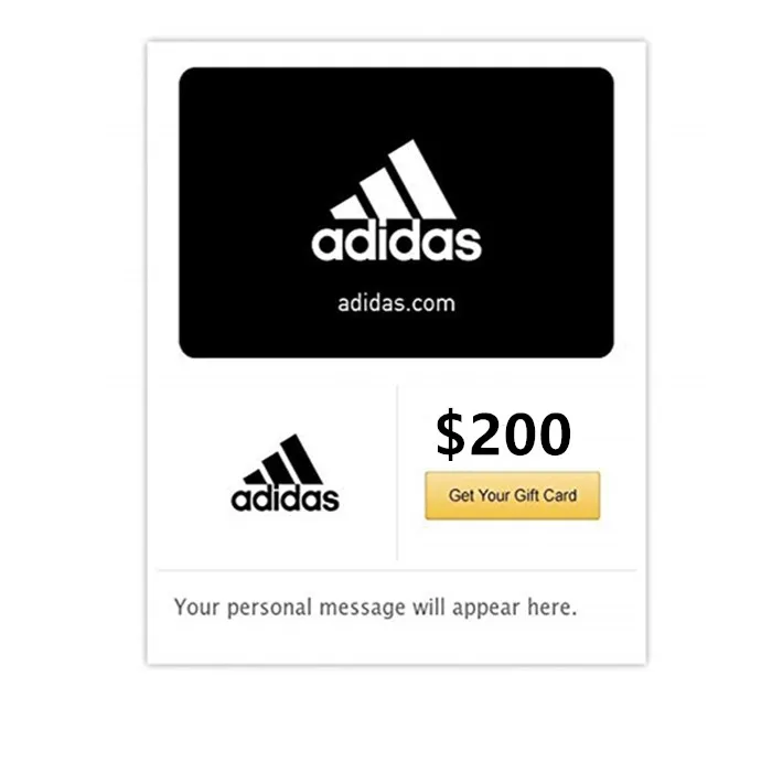 200US adidas gift card digital code