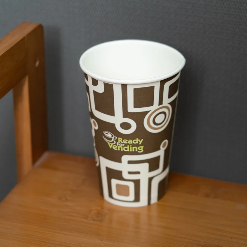 Wholesale 8oz 12oz 16oz 20oz 24oz Disposal Single Wall Coffee Paper Cup With PE And PLA Coated.