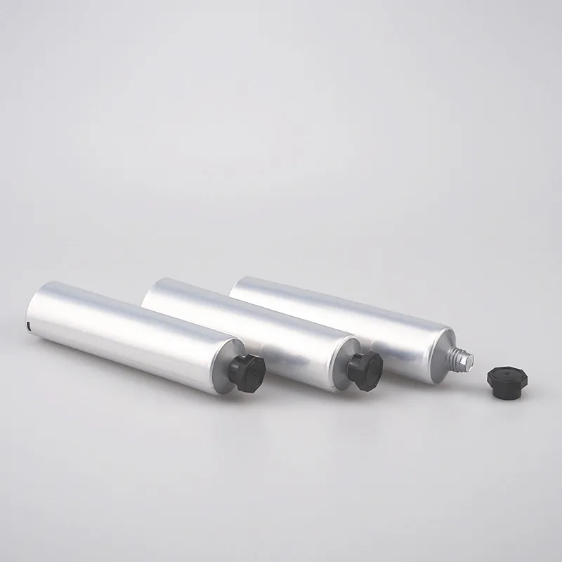60g silver aluminum empty  cosmetic toothpaste soft tube