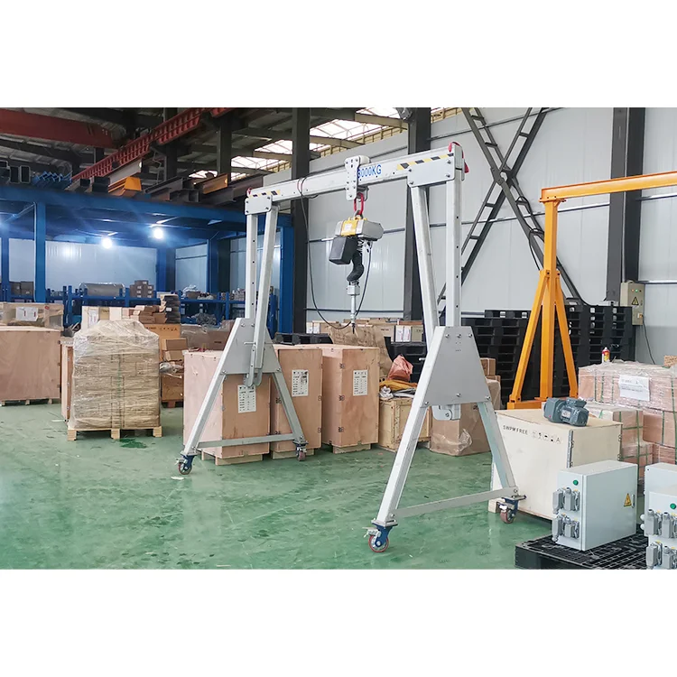 1 Ton 2 Ton 3 Ton Aluminium Light Duty Lifting Adjustable Portable Gantry Crane
