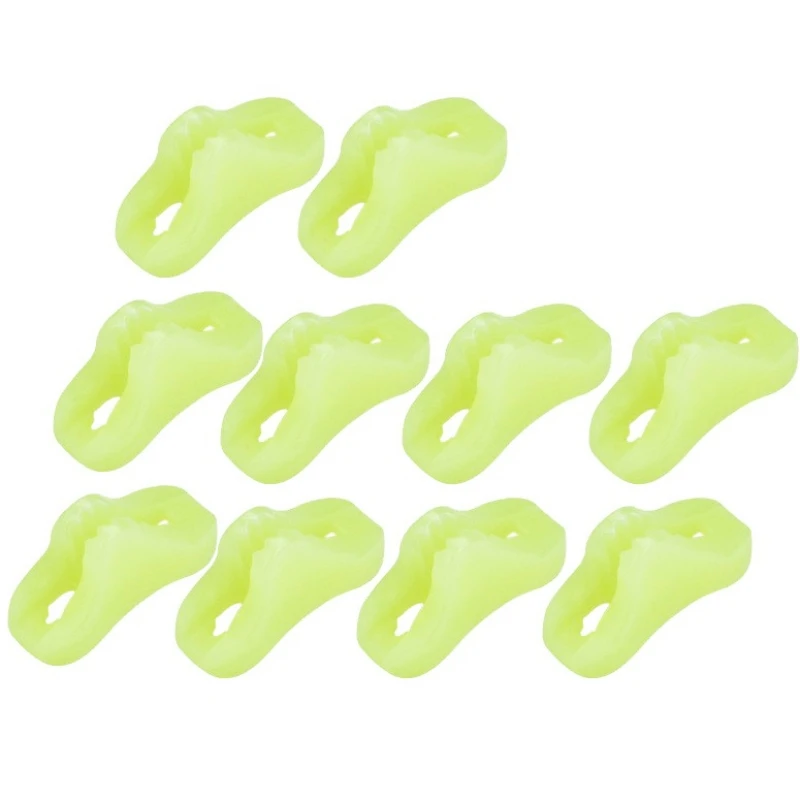 Luminous Rope Buckle Cord Adjuster Tent Wind Rope Buckle Plastic Triangle Cord Stopper Glow In The Dark Rope Buckle for Tent