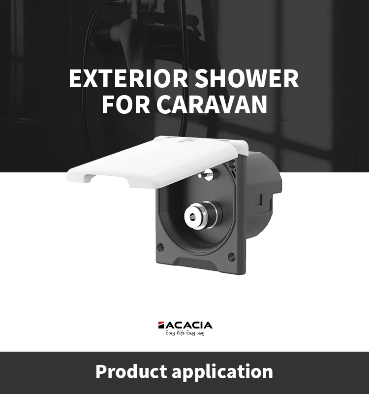 UV resistant RV exterior shower box waterproof caravan accessories