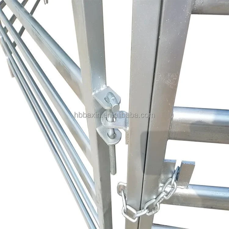 Good Quality Customized Galvanized/PVC Coated 6 Rails Sheep Goat Cattle Cow Horse Panels Paddock Fence