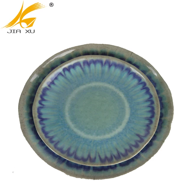 
100% melamine plate A5 high quality wavy dinner plate 