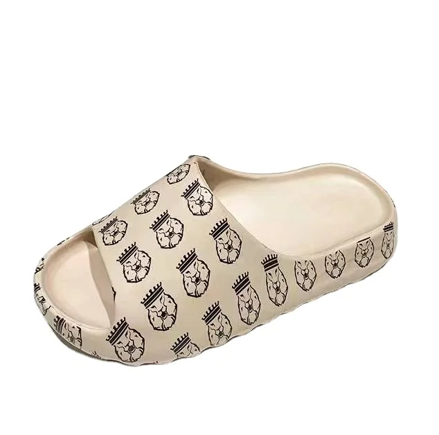 Custom EVA slippers simple prints colorful lion king couple outdoor yeezy slides men casual slippers