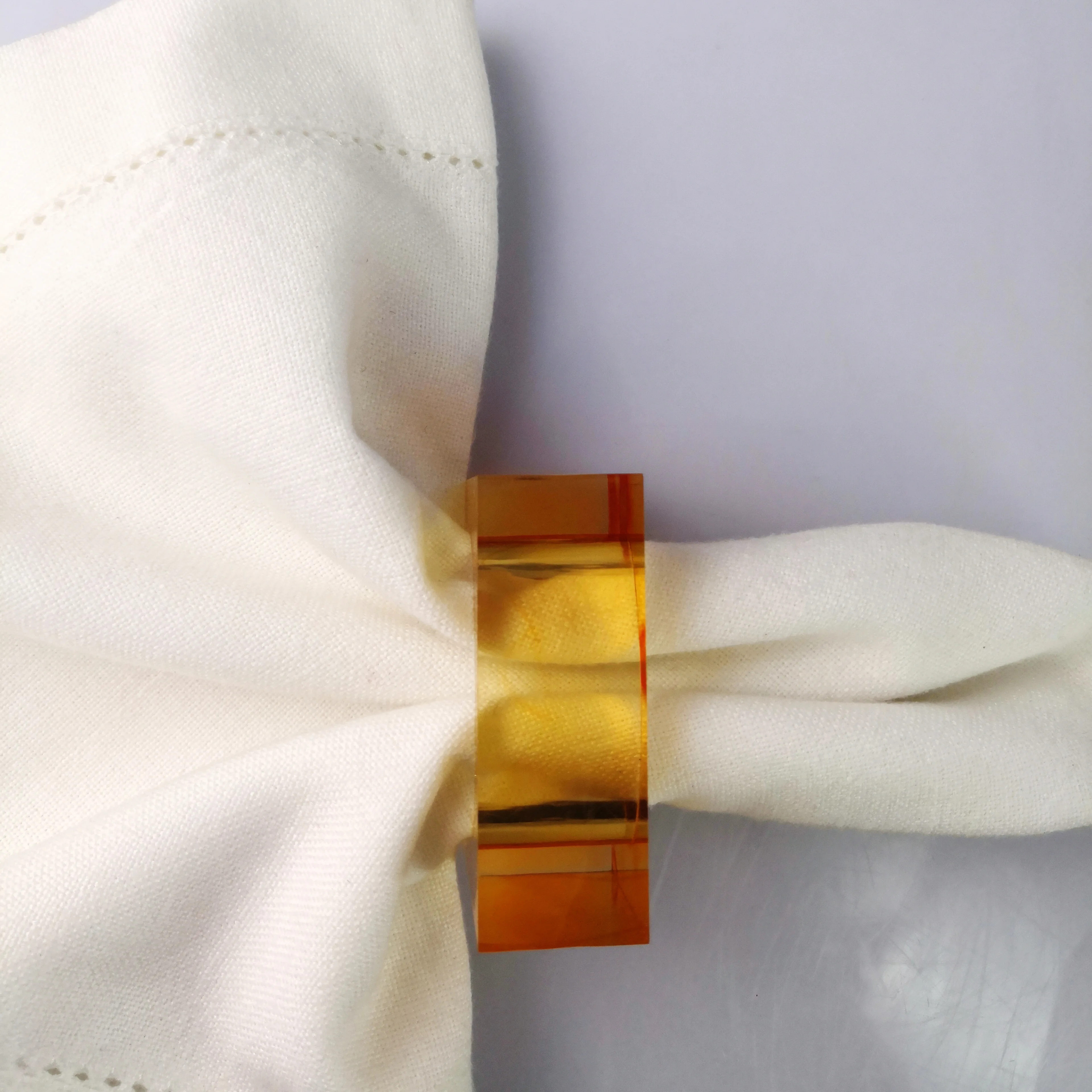 glass beads carrot napkin ring for wedding decoration