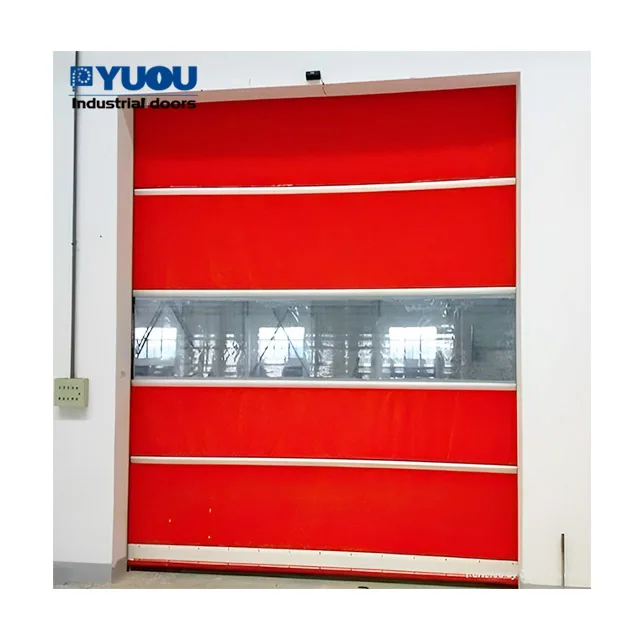 Waterproof Automatic PVC Fabric Fast Action Air Shower High Speed Door