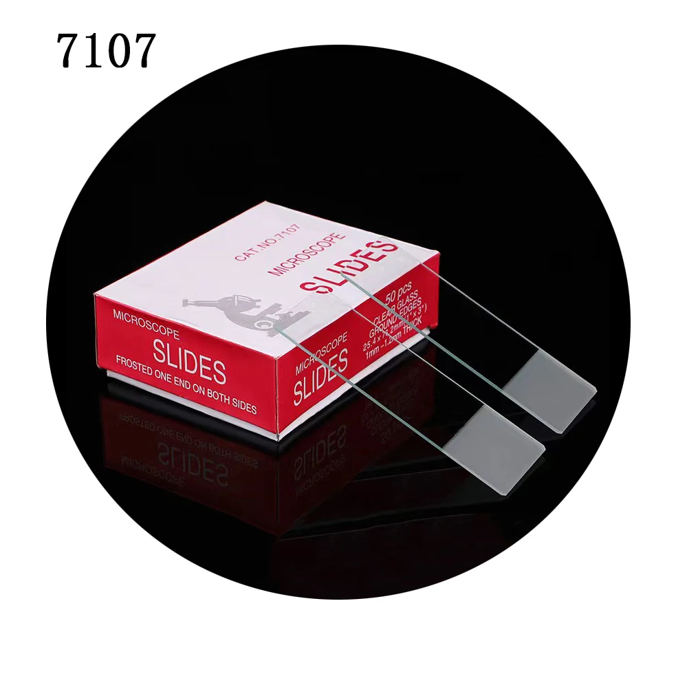 7107 Frosted Microscope Slides Frosted One End On Both Side With Ground Edges
