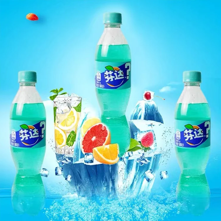 Газированные напитки с многоцветным фруктовым ароматом Fanta, 500 мл