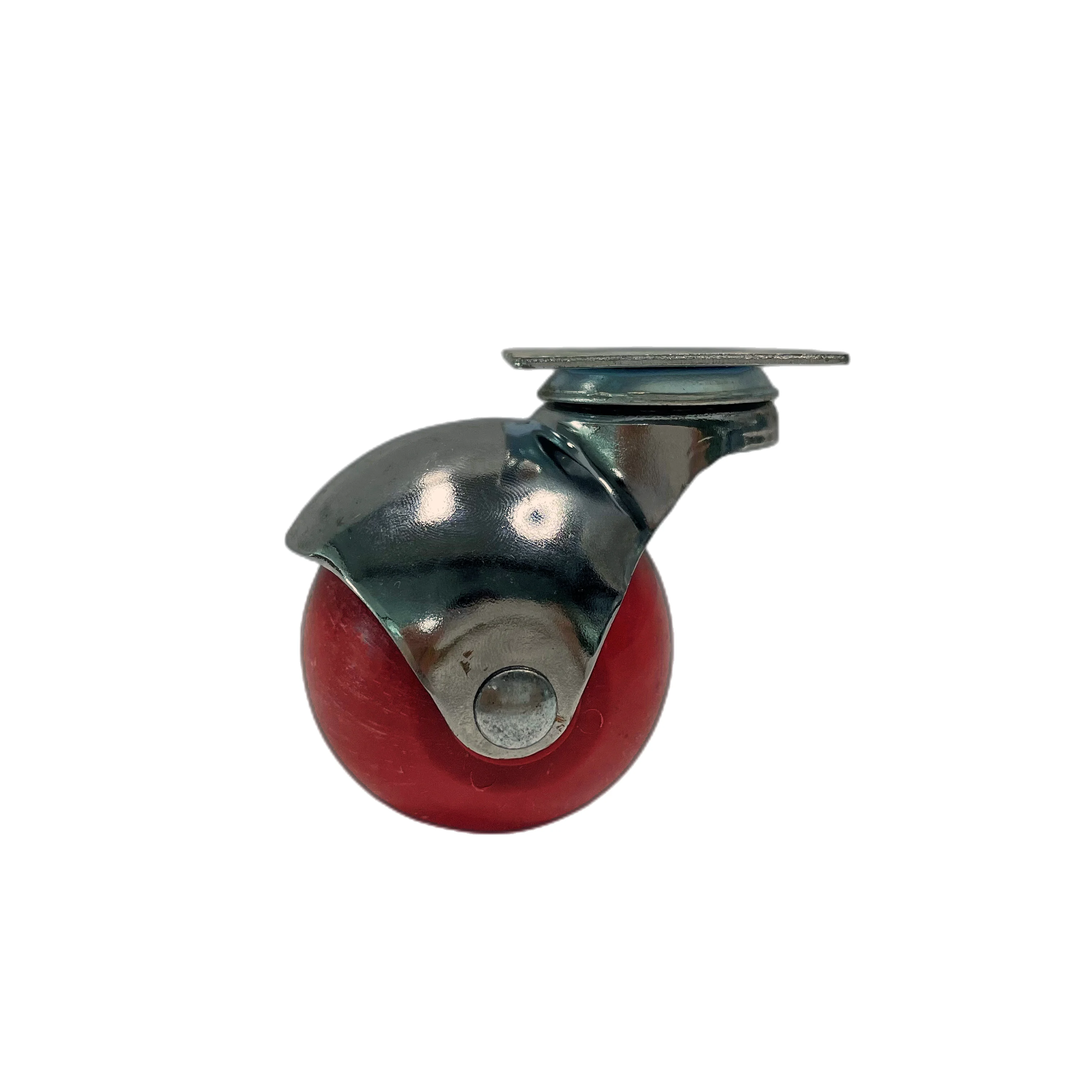 50mm Grey Furniture Ball Caster Chair Wheel For Sofa Small PP Swivel Stem Caster