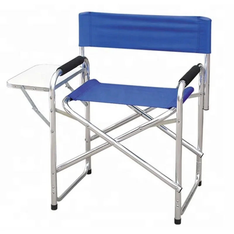 Big Lightweight Foldable Metal Director Chair With Table