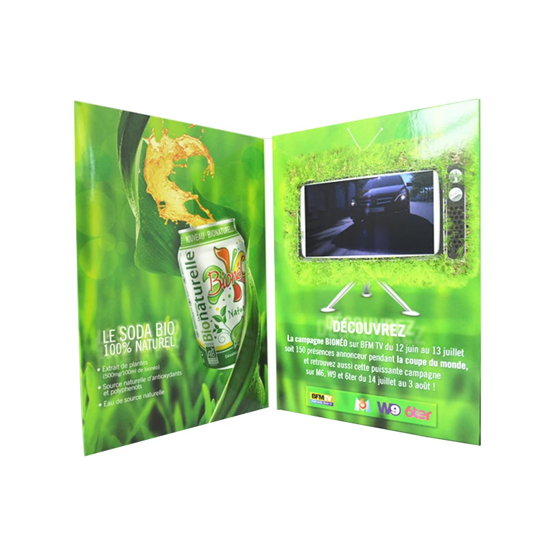
Custom Logo Media Player Video Brochure Screen / LCD Screen Video Brochure 