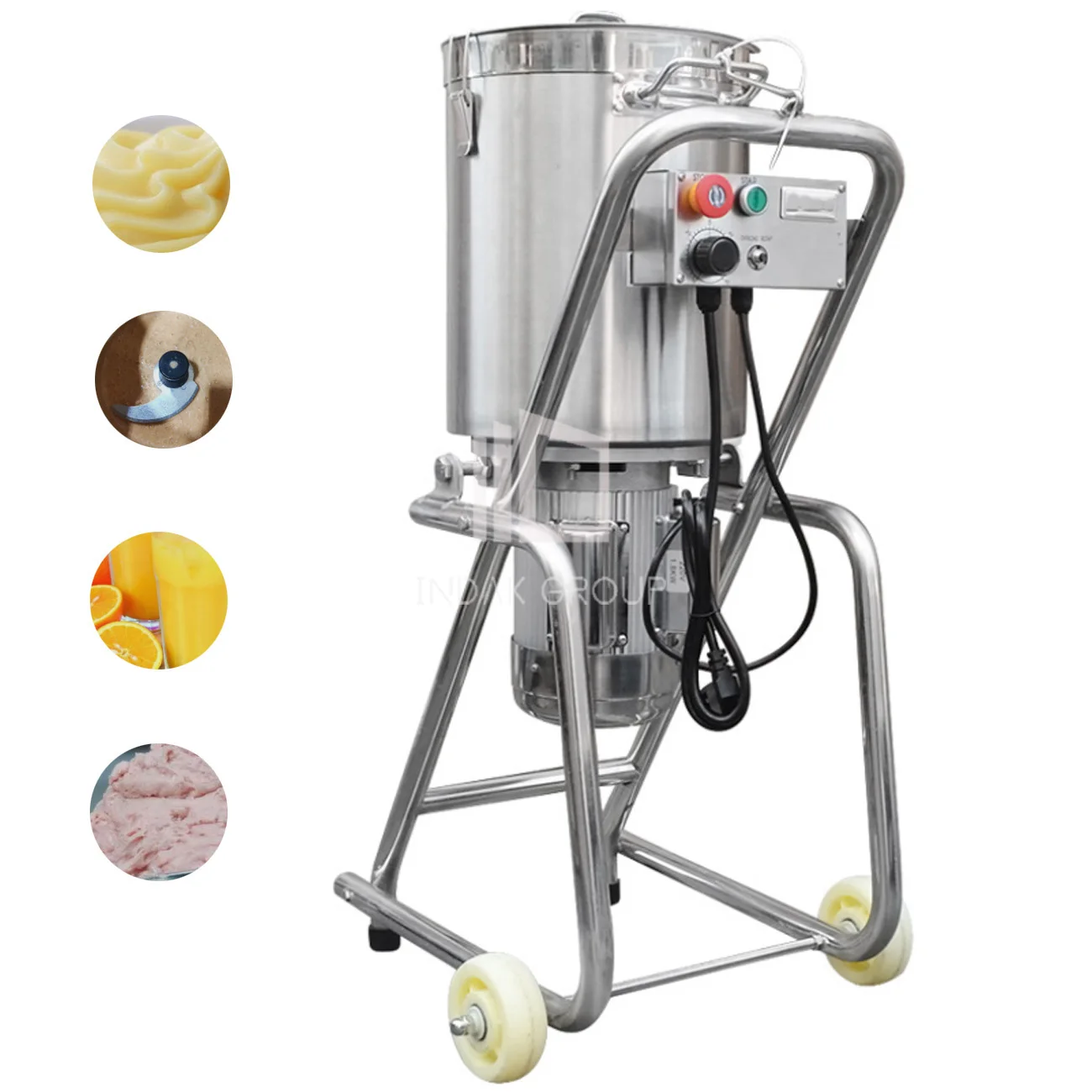 Large capacity fruit and vegetable beater