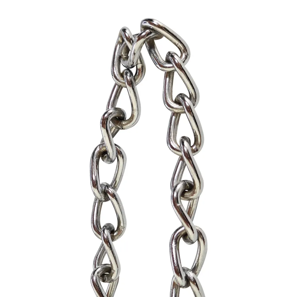 4mm 6mm Stainless Steel Short Twist Link Chain