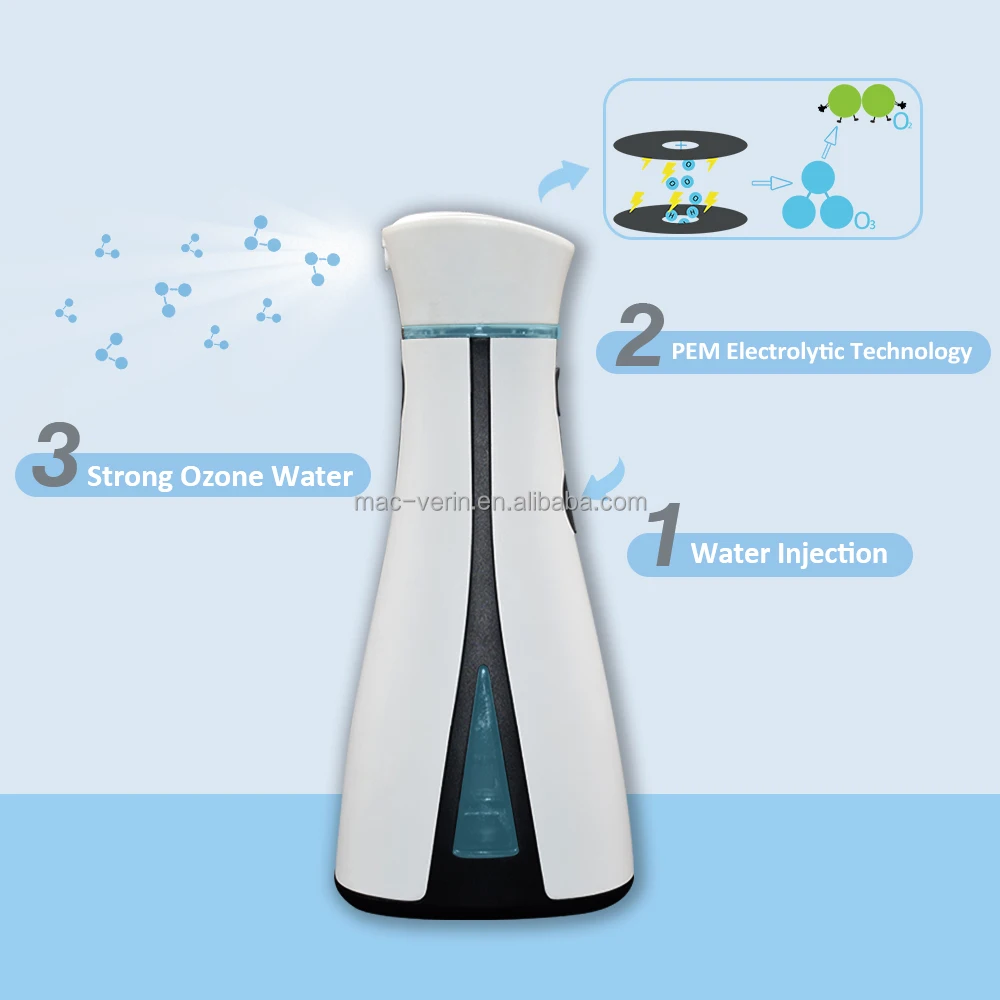 New ozone water spray Portable Mini Anion Ozone Generator Sterilization Water Purifier Hand sanitizer Air Disinfector