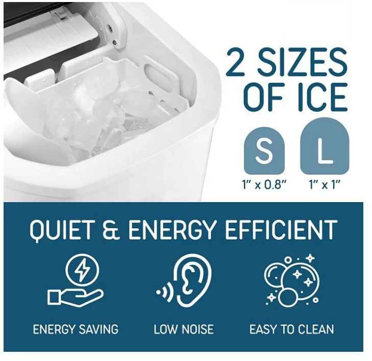 Mini Portable Ice Maker Self-contained Producing Household Ice Making Machine Ice Cube Maker for Bar