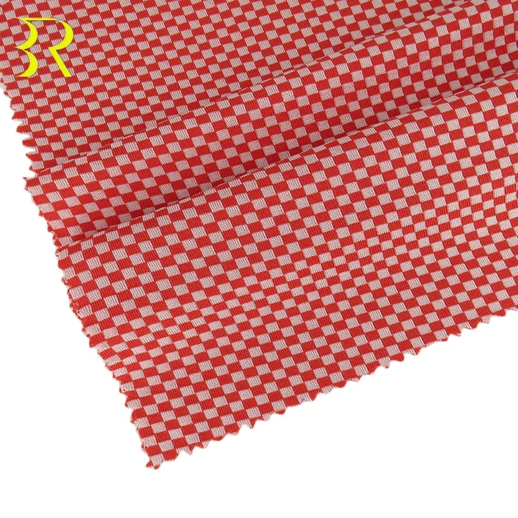 Woven Roving Square Knitted  Two-tone Fabric 100%Polyester Hygroscopic and Sweat Releasing Fabric for Sports T-shirt