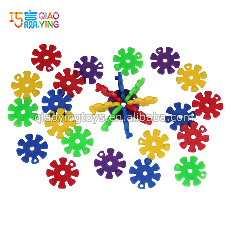Creative Kids Snow Flakes, Interlocking Plastic Disc Set-1000 Pieces