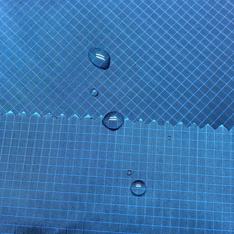 Free Sample Customized Plaid Dyed Rib Stop Fabric for Garment