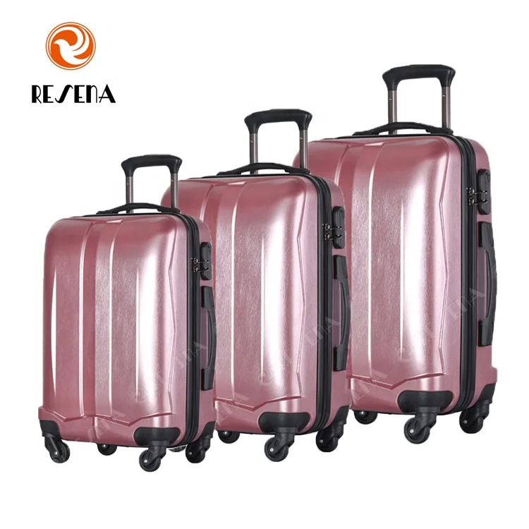 RESENA ABS PC 3PCS Matt Finish Hanh ly Business Travel Suitcase PC Luggage Sets for Koffer