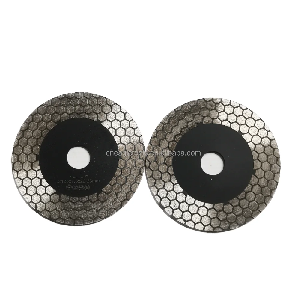 115/125mm Triangle Turbo Diamond Saw Blade Cutting Disc for Ceramic/Porcelain Tiles