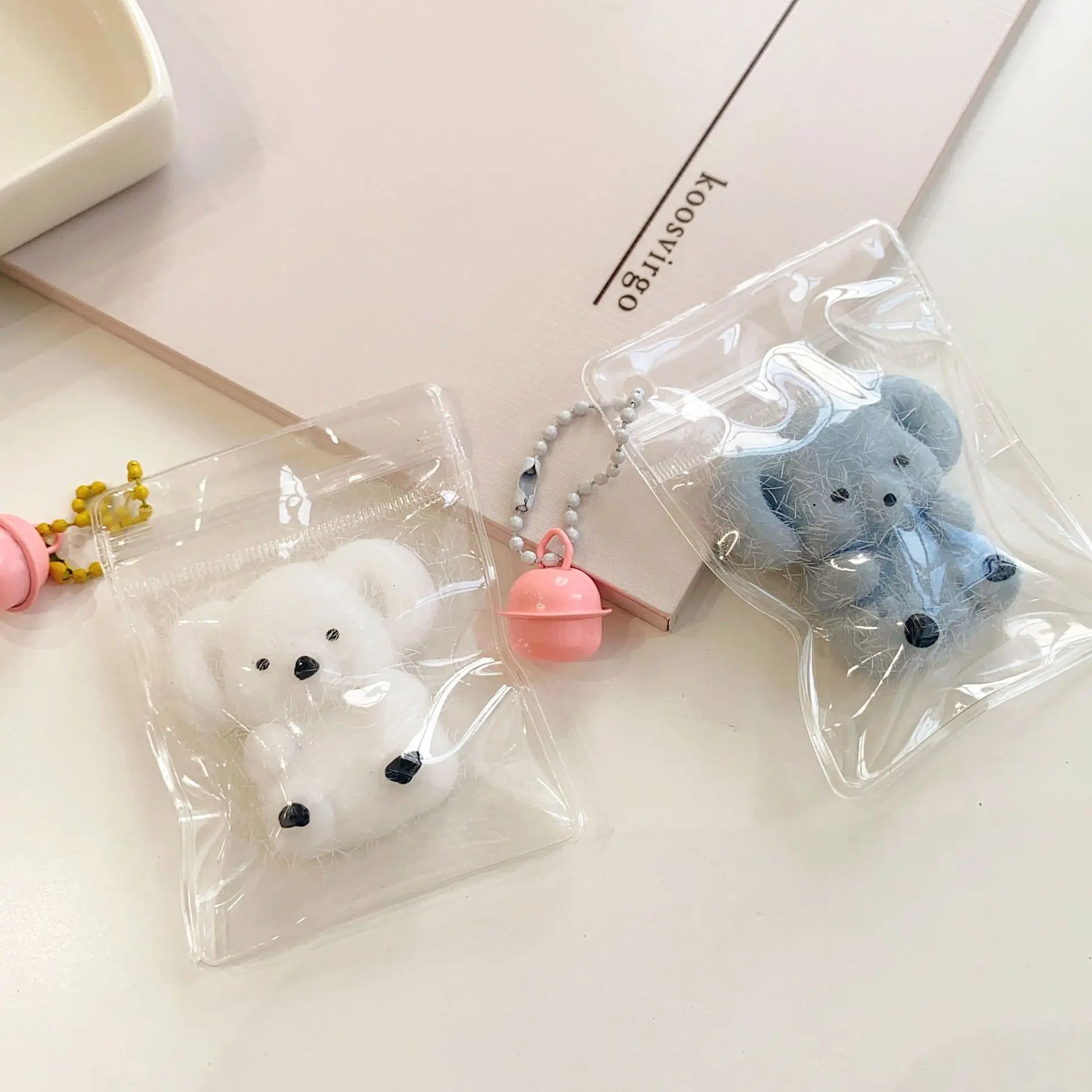 October New Mini Kawaii Animal Chicken Koala Taba Squishy Cute Keychain Dependent Bag Decoration