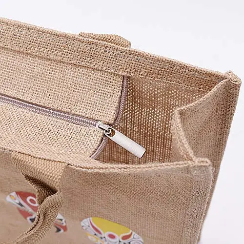 Burlap Drawstring Hemp Tote Bag Small Jute Bag Gift women tote bag