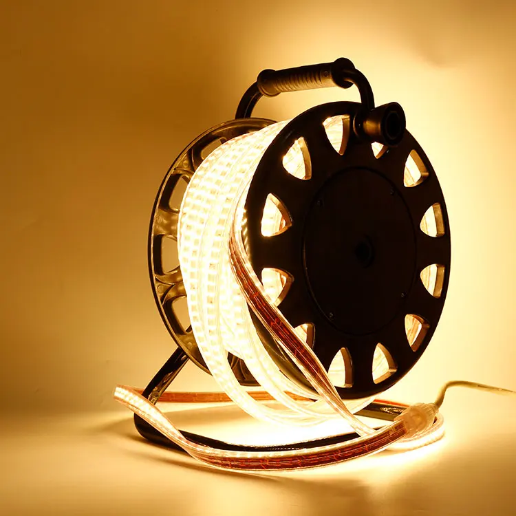 
220V-240V Flexible white LED light strip IP65 waterproof 20m with plug SMD2835 for Building Home Party 