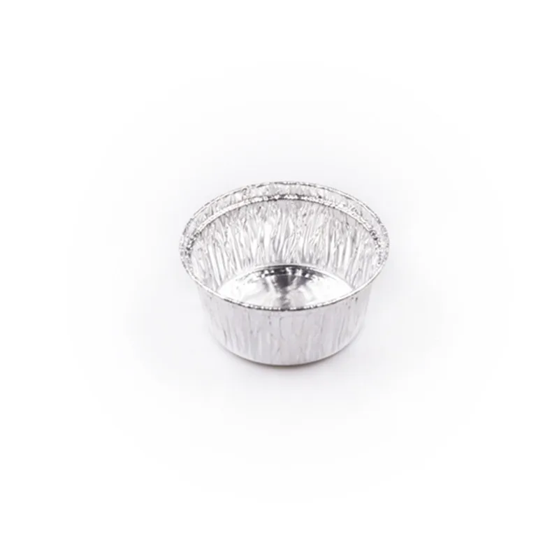 Disposable Small Round Aluminum Foil Cake Baking Tray 8011 Dessert Muffin Cupcake Egg Tart round aluminum container