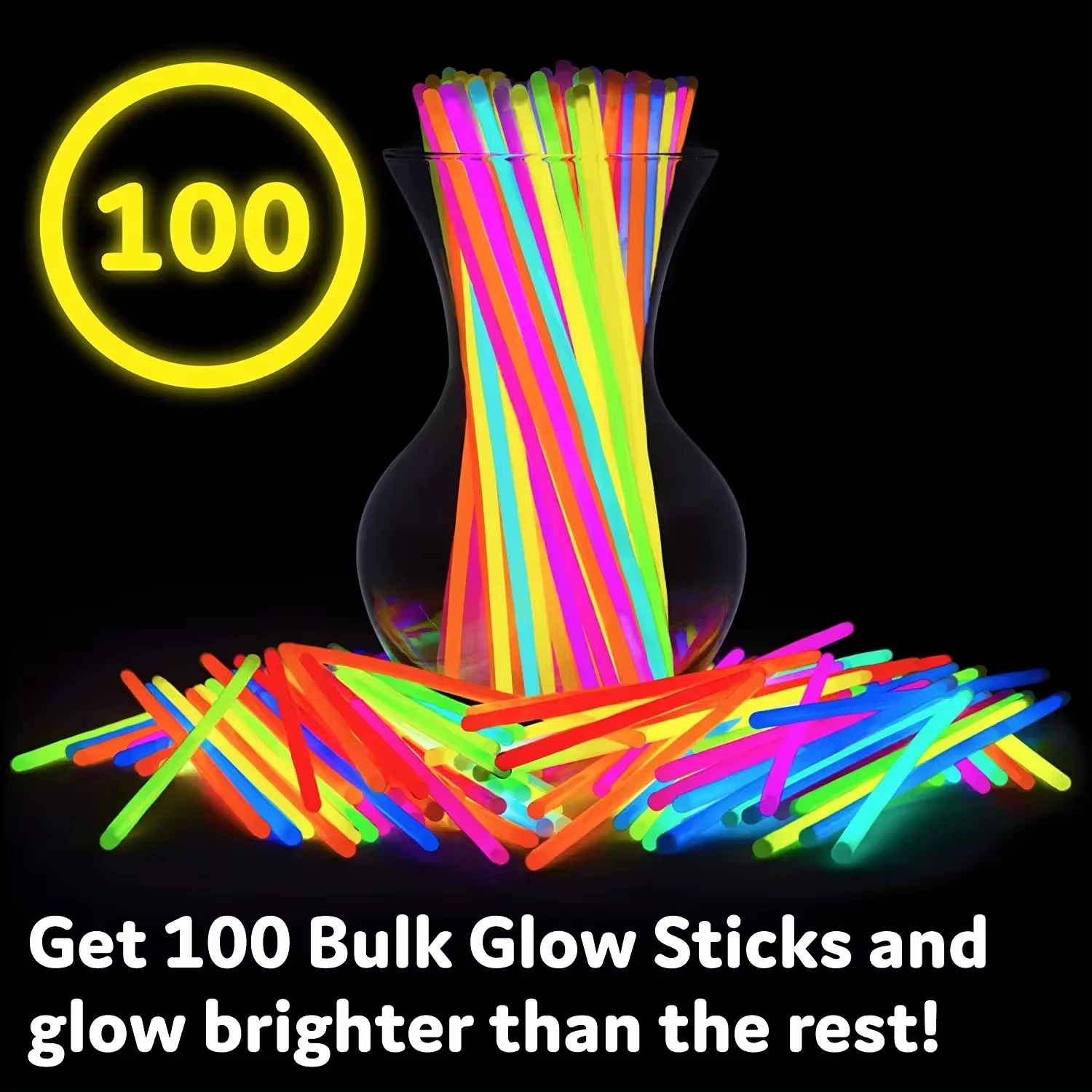 8 foot glow stick Packaging Children factory neon party supplies Glow Led bracelet necklace glasses party  decorative glow stick