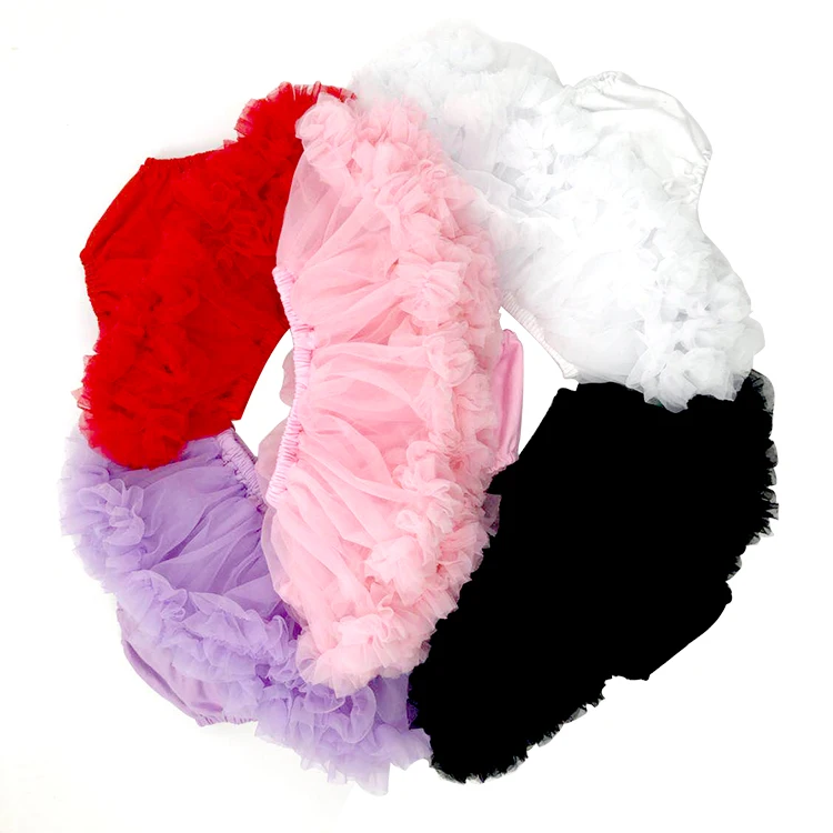 hot sale latest adorable baby chiffon pleated bloomers