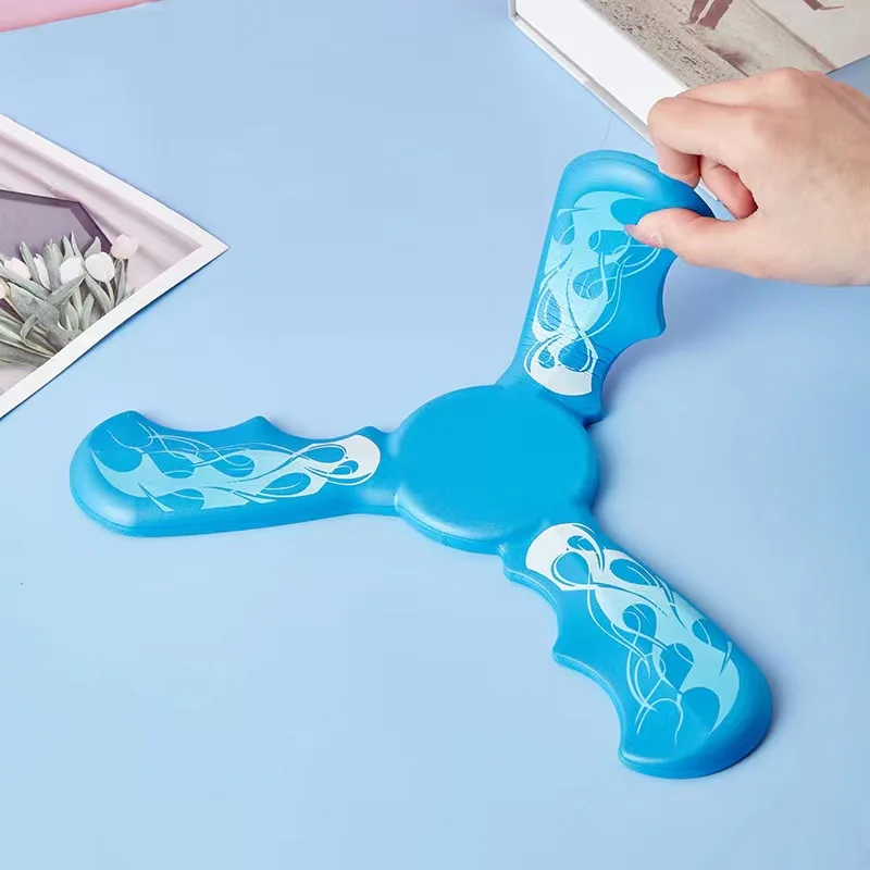 Factory Direct ST3005 Kids Soft Eva Foam Three Bladed Boomerang Non-formaldehyde Toy Outdoor Safe Game Toy
