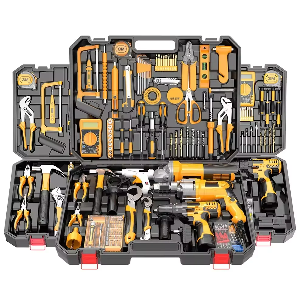 Factory Tool Box Cordless Hardware Electrical Power Kit Herramientas Drill Machine Set Other Hand Wrench Set Tools Kit Tool Sets