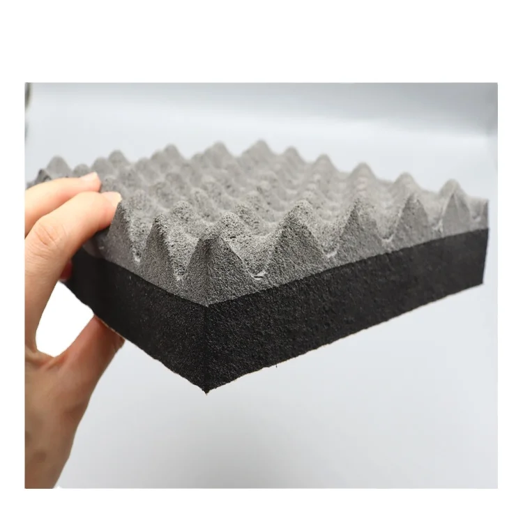 Roof rubber foam board, flame retardant egg shaped rubber foam insulation