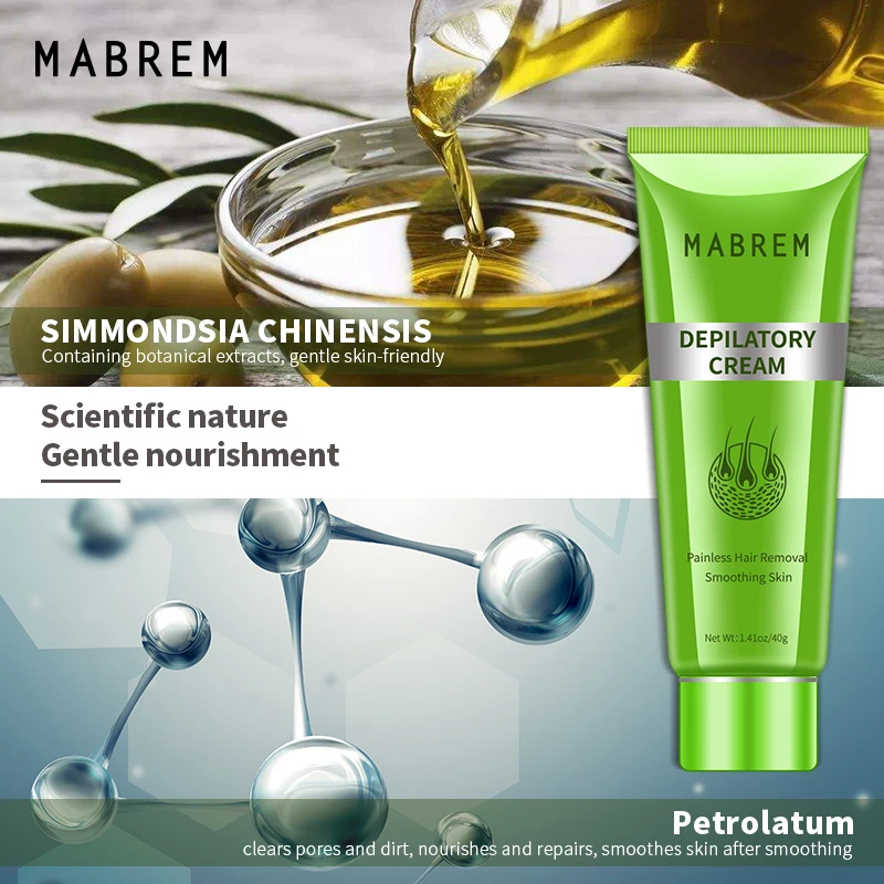 Mabrem для мужчин и женщин для удаления волос на теле и смягчающее действие на кожу рук нога выпадения волос крем для депиляции очистить поры удаление грязи подмышки по уходу за волосами 40g