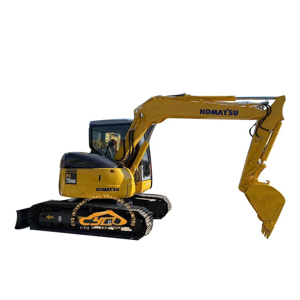 Komatsu Pc78us-6 Used Excavator Pswitchdraulic Mhair Removal Instrument Zm10 Excavator Steam Engine 8 Ton Excavator 125L 4.5km/h