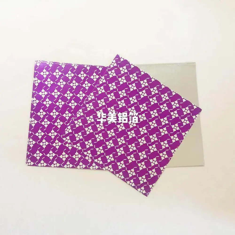 customized color  printed aluminum foil sheet for chocolate tea cake candy gift food bread mooncake  packing