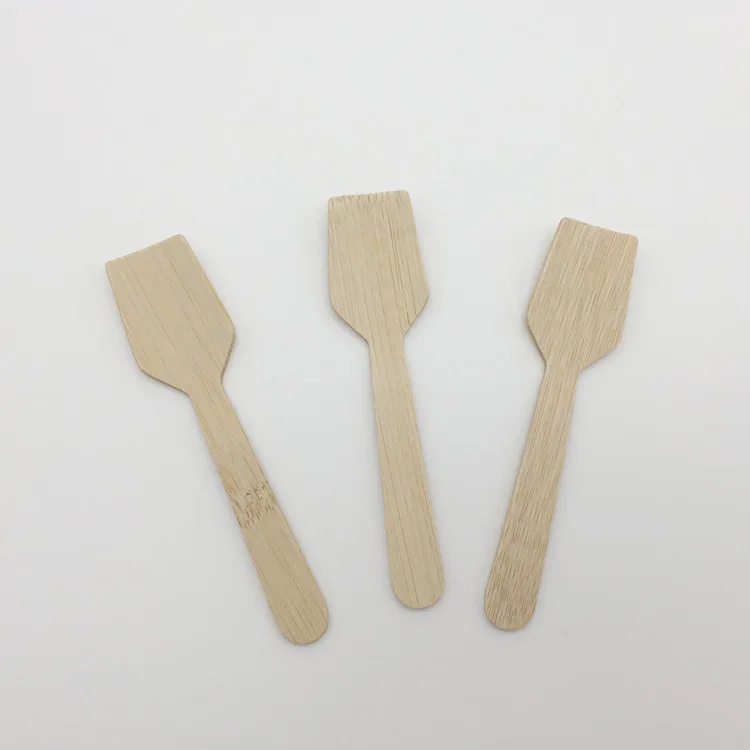 OEM Manufacture Disposable eco friendly organic bamboo ice cream spoon for dessert cake