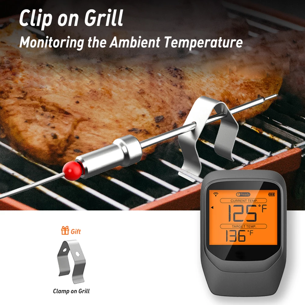 Electronic LCD Backlight Digital Grill BBQ Food Thermometer Shenzhen Pro-07