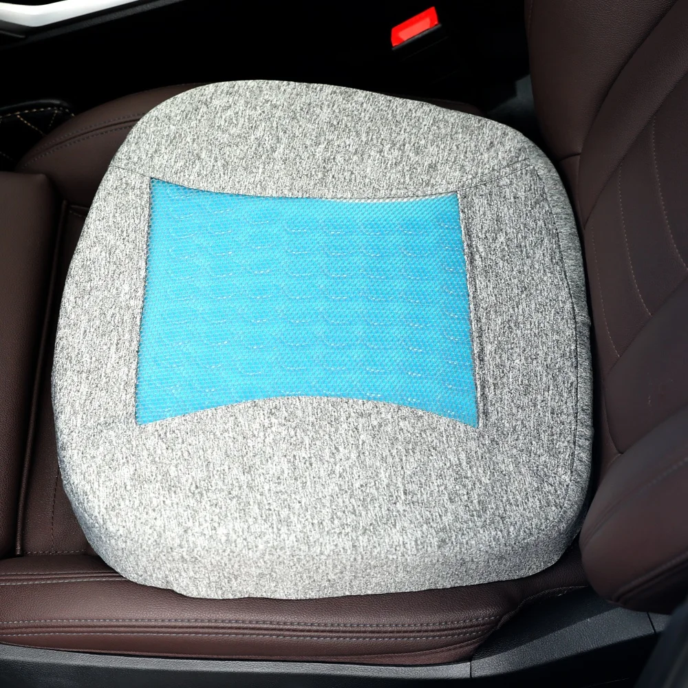 Factory Customized Comfort Therapeutic Car Cation Gel Pressure Relief Memory Foam Seat Cushion Pad